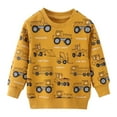 thumbnail image 1 of GPOECD Chandails à Capuchon et Chandails pour Garçons pour Tout-Petits Enfants 2-7 Ans Décontracté Col Rond Manches Longues Chandail à Enfiler avec Imprimés Confortable Tenue de Jeu Extérieure pour l'Automne Hiver Printemps Or,5-6ans, 1 of 6