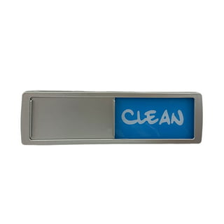 Clean Dirty Dishwasher Magnet - Non-Scratch Magnetic Signage Indicator for  Kitchen Dishes with Clear, Bold & Colored Text - Easy to Read & Slide for  Changing Signs (Black) 