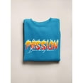 thumbnail image 3 of Passion Slogan W Flames Sweatshirt Women -Image by Shutterstock, Female XX-Large, 3 of 4