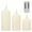 B-3PCS, variant on 6PCS Remote Flameless LED Taper Candles with Yellow Flickering Light,Realistic Plastic 11 inch Long White Battery Operated Candlestick for Halloween Christmas