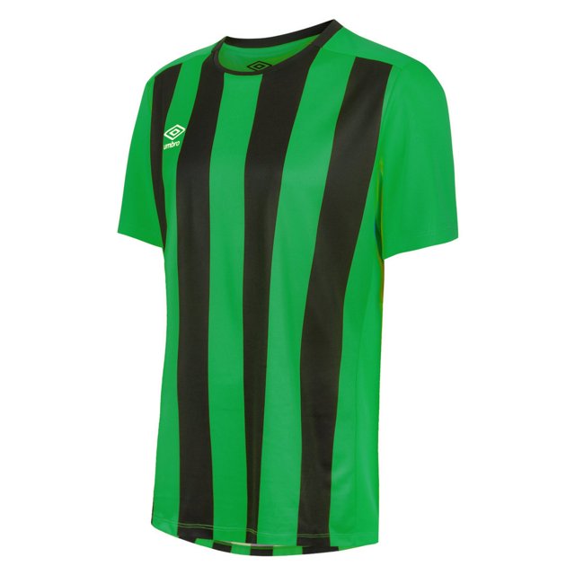 Umbro - Jersey de Rayas Milan Niño (Verde Esmeralda, Negro)