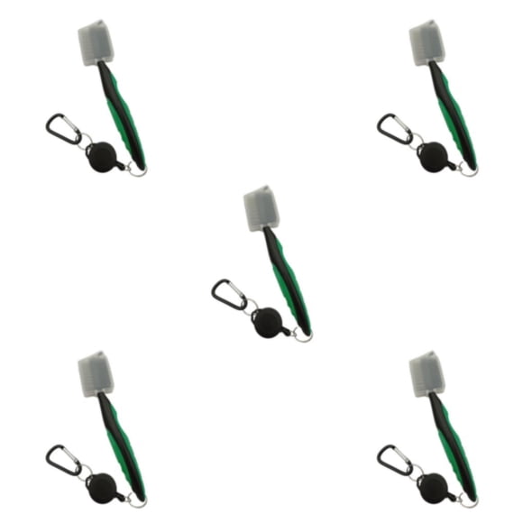 Toystoory Cepillo para palos de Golf, portátil, ergonómico, Color sólido, telescópico, cepillos para zapatos, accesorios con mosquetón, tapa Type2 NO2