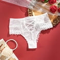 thumbnail image 2 of hoksml Plus Size Women's Lace Underwear High Waist Breathable Thin Triangle Panties Comfortable Full Coverage, 2 of 9