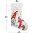 thumbnail image 2 of GZHJMY Christmas Stocking, Personalized Christmas Reindeer Large Candy Stocking Hanging Gift, Xmas Stockings Decoration 1 PCS for Family Holiday Party Ornaments Decor Fireplace, 2 of 7