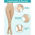 thumbnail image 6 of MecTo Medical Closed Toe Compression Pantyhose 15-20 mmHg Class I Graduated Compression Stockings Support Stockings for Pregnancy Varicose Veins Edema, 6 of 6