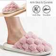 thumbnail image 6 of CHICVOMEY Slippers for Women Men Warm Memory Foam House Slippers Cozy Soft Lightweight Indoor House Shoes Fuzzy Slip-On Slippers, 6 of 7
