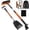 black#49, variant on 5-in-1 Snow Shovel Kit, Car Replaceable Rotatable Head Snow Removal Brush Kit with Ergonomic D-Handle for Car Snow Brush & Shovel Maintenance black
