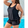 thumbnail image 6 of Asoul Plus Size Tankini Swimsuit for Womens Two Piece Tankini Tops with Shorts and Pockets Tummy Control Swimsuit, 6 of 10