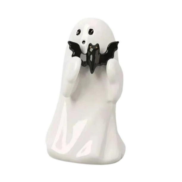 Bonita estatua de fantasma, figura decorativa, decoración de Halloween, artesanía, pequeña escultura, adorno de escritorio para estantería, , Murciélago