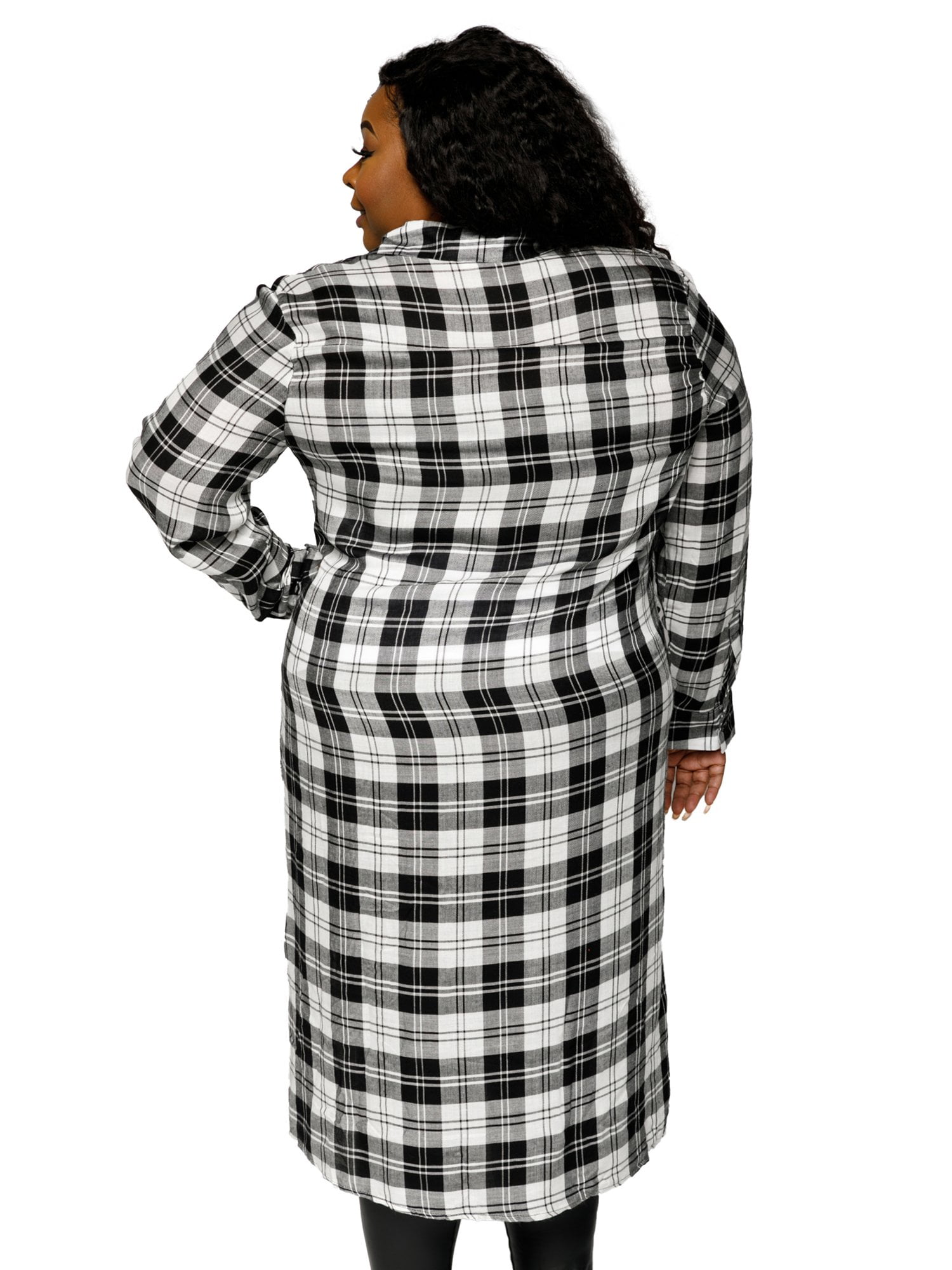 plus size flannel dress