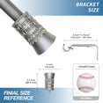 thumbnail image 4 of Urbanest Adjustable Single Curtain Rod Set Tribale Finials – 1 - Inch Diameter, With Pewter Rod, 28–48 Inches, 4 of 6