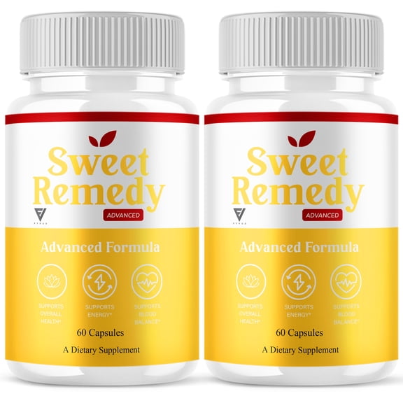 (2 Pack) Sweet Remedy Blood Support, SweetRemedy Overall Health and Wellness Support Formula (120 Capsules)