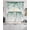 Sage Green, variant on Blue Eucalyptus Leaves Swag Kitchen Curtains Sets for Windows 24 Inch Length, Summer Botanical Weeping Short Window Curtain Panels Swags Valances and Tiers 3 Piece Set for Cafe/Dining Room