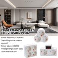 thumbnail image 4 of 2/3/4-way EU Socket Multiple Plug Power Strip Triple Plug Adapter Y1S0, 4 of 9