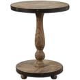 thumbnail image 2 of Home Square Solid Fir Wood Round Table in Natural - Set of 2, 2 of 4