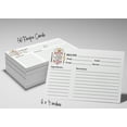 thumbnail image 6 of Inkdotpot 4x6 Inch Recipe Cards (Set of 50) , Thick Double Sided Premium Card Stock- Modern Style White Recipe Notecards for Weddings- Bridal- Baby Shower - Baking Theme, 6 of 6