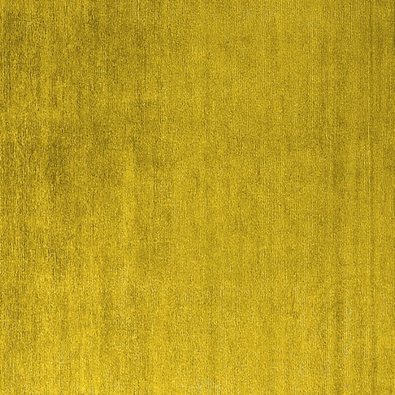 Ahgly Company Machine Washable Indoor Square Oriental Yellow Industrial Area Rugs, 5' Square