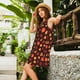 thumbnail image 2 of Balery fall Maple leaf Vestidos de verano para mujer con estampado: vestido holgado sin mangas, vestido playero informal y cómodo para días calurosos., 2 of 7