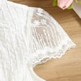 thumbnail image 6 of HAOTAGS Tulle Dresses for Girls Fashionable Short Sleeve Princess Dress with Lace Trim Pink Size 4, 6 of 7