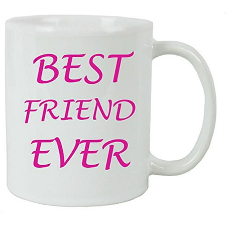 For the Best Friend Ever 11 oz White Ceramic Coffee Mug with FREE White Gift Box for Holiday Gift or (Homemade Presents For Best Friend)