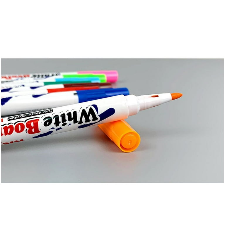8/12Pcs Floatable Erasable Whiteboard Marker Colored Pens
