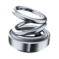 thumbnail image 2 of Ambientador de coche con energía solar giratorio, difusor , accesorios para automóviles, perfume recargable para adultos, SUV, camiones, Plata, 2 of 8