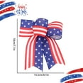thumbnail image 2 of Independence Day Bow Decoration, 4th of July Star Striped Ribbon Bow Charm for Holiday Party, Wreath Accent and Gift Wrap,July 4th Decorations, 2 of 6