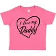 thumbnail image 3 of Inktastic I Love My Daddy in Black Chalk Heart Boys or Girls Toddler T-Shirt, 3 of 5