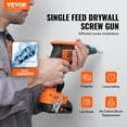 thumbnail image 2 of 20V Max Cordless Drywall Screw Gun Kit, 4200RPM Brushless Motor, 2 Batteries & Charger, Adjustable Forward/Reverse, Built-in LED Light, Belt Clip, Tool Bag Included – for Drywall & DIY Projects, 2 of 11
