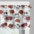thumbnail image 3 of Ambesonne Halloween Window Valance, Roses Gothic Skull, 54" X 18", Grey, 3 of 5