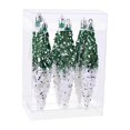 thumbnail image 3 of 6 piezas de adornos colgantes navideños brillantes y decorativos, ligeros Verde Blanco, 3 of 9