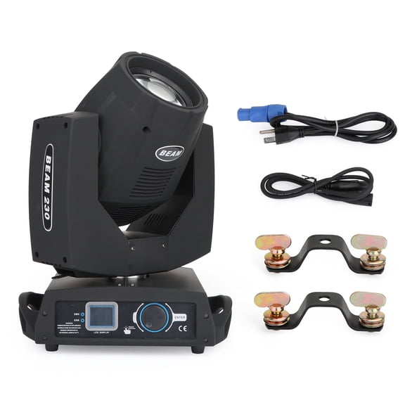 VIPQV 1 Pack 230W Moving Head DJ Light DJ Lights with Beam Gobo 8 Prism Strobe DMX Sound Activated for Party Wedding DJ