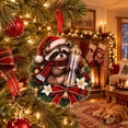 thumbnail image 5 of LOWLHOME Christmas Animals Cash Wallet Ornament, 2D Acrylic Hanging Christmas Tree Ornament, Money Gift Card Holder for Stocking Stuffer Holiday Party Favor Home Decoration, 5 of 5
