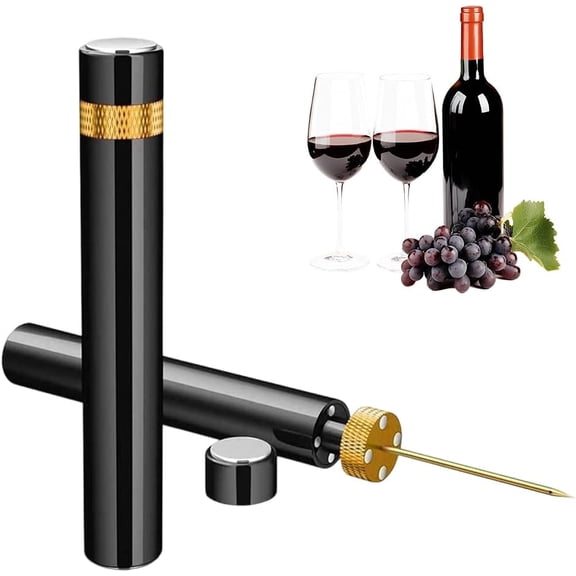 2-Pack Wine Opener, 2026 New Pocket Air Pressure Wine Bottle Opener, Portable Assemblable Design for Travel, Fast 7 Second Bottle Opening Corkscrew, Manual Lightweight Wine Openers (Yellow)