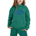thumbnail image 4 of Girls' Sweatsuit Set - 2 Piece Basic Hoodie Sweatshirt and Jogger Sweatpants for Toddlers and Girls, 4 of 4