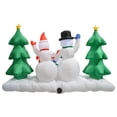 thumbnail image 4 of Impact Canopy Inflatable Outdoor Christmas Decoration, Lighted Snowman Family, 8 Feet Wide, 4 of 7