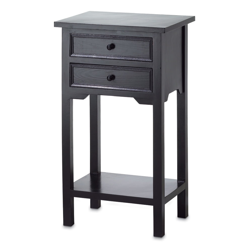 Sofa Side Table, Black Mdf Woodsmall Side Tables For Living Room And