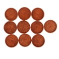 thumbnail image 2 of 10 piezas de 30 mm de madera redonda con base de cabujón en blanco, bandeja de bisel para colgantes, configuraciones Café ligero - 30 mm, 2 of 8