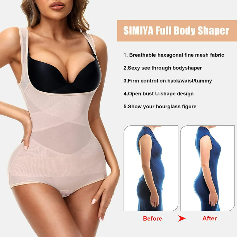 Full Bodyshaper Women Skims Tummy Control Breast Support Side