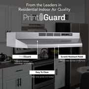 Broan-NuTone Ductless Range Hood for Under Cabinet, 30 Inch, PrintGuard Stainless Finish