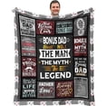 thumbnail image 1 of LHSHID Uncle Gifts for Christmas Xmas Gifts for Uncle Uncle Gifts from Niece Best Uncle Ever Gifts Gift for Uncles from Nephew Funny Uncle Birthday Gift Throw Blanket 60x80in, 1 of 6