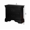 thumbnail image 5 of Attractive Pine Wood Night Stand,Black - Saltoro Sherpi, 5 of 6