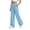 Blue-06, variant on Sentuca Girls Sweatpants with Pockets Elastic Waist Drawstring Thin Sweatpants Open Bottom for Kids Girl Clothes