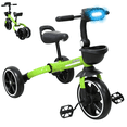 thumbnail image 1 of Triciclo 3 en 1 Plegable para Niño s Convertible a Bicicleta y Balance Bike Luz Sonido Apto a partir de 2 Años o Hasta 25 kg - Verde, 1 of 7