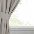 thumbnail image 3 of Superior Blackout Solid Light Filtering Grommet Curtain Panel Set, 46" x 84", Chrome, 3 of 14