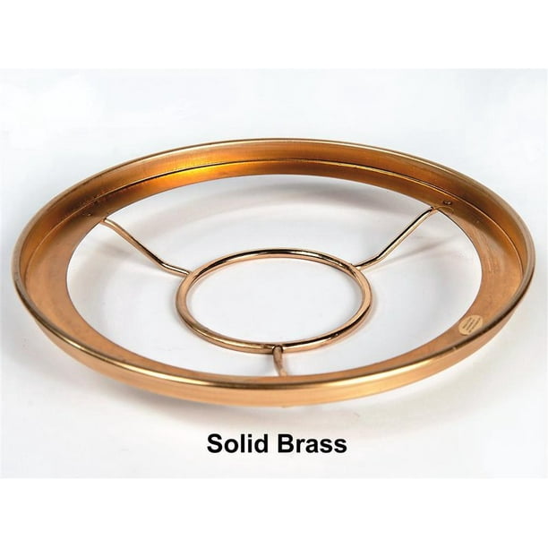 7" Solid Brass Oil Lamp Shade Ring