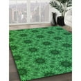 thumbnail image 2 of Ahgly Company Indoor Round Patterned Deep Emerald Green Area Rugs, 8' Round, 2 of 6