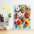 thumbnail image 2 of FORMRS Acrylic Clipboard with Low Profile Clip Standard A4 Letter Size, 12.5" x 9", Watercolor Tomatoes, 2 of 8