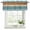 Light Blue, variant on 2 Pack Farmhouse Burnt Orange Brown Valances for Windows Bedroom Living Room Window Treatments, Vintage Wooden Striped Rod Pocket Valance Drapes Short Kitchen Curtains Over Sink 42"x12"