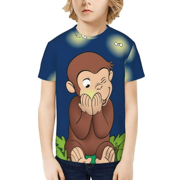 Boys Girls Teens T Shirt Graphic Print Casual Short Sleeve Funny Top Tees Shirt for Youth Kids